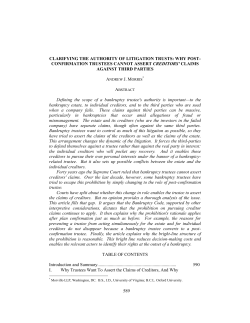 589 clarifying the authority of litigation trusts: why post