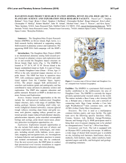 HAUGHTON-MARS PROJECT RESEARCH STATION (HMPRS
