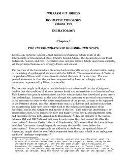 The Intermediate or Disembodied State