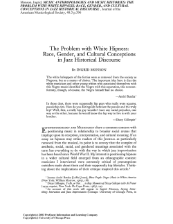 THE PROBLEM WITH WHITE HIPNESS