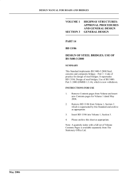 DMRB VOLUME 1 SECTION 3 PART 14 - BD 13/06