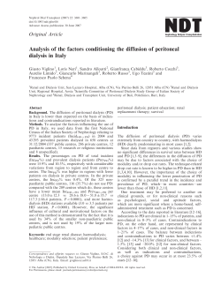 Analysis of the factors conditioning the diffusion
