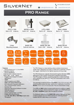 PRO Range Datasheet