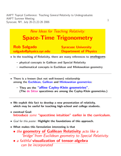 Space-Time Trigonometry