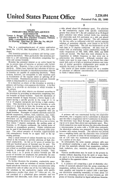 Primary cell with non