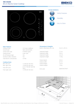 HIC 64101 60 cm Electric Ceran Cooktop