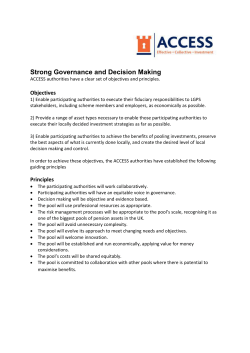 Strong Governance and Decision Making