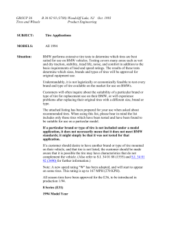 Tire Applications MODELS