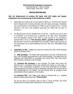 Bid Document - Delhi Electricity Regulatory Commission