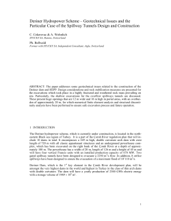 Deriner Hydropower Scheme &ndash; Geotechnical Issues and the