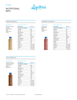 Nutritional Information