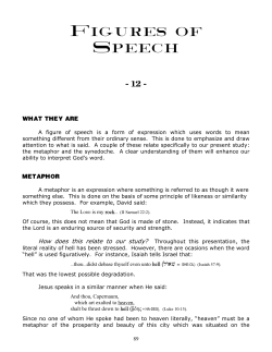 Figures of Speech - Christian Assembly