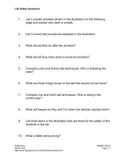 Lab Safety Questions