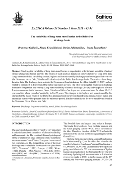 Gailiu&scaron;is, B., Kriaučiūnienė, J., Jakimavičius D., &Scaron;arauskienė, D. The