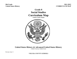 Curriculum Map - Volusia County Schools