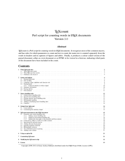 TEXcount - Hva er app.uio.no?