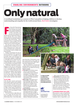 enabling environments outdoors