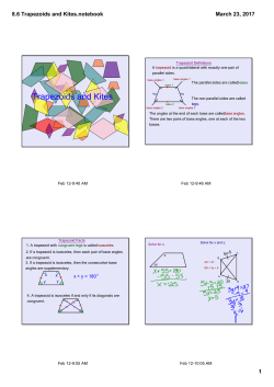 8.6 Trapezoids and Kites.notebook