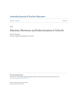 Marxists, Mormons and Indoctrination in Schools