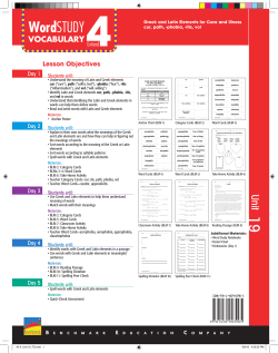 Kit 4_Unit 19_TG.indd - Benchmark Word Study Resource