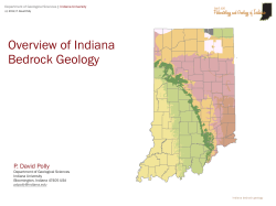 Overview of Indiana Bedrock Geology