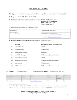 EEO PUBLIC FILE REPORT