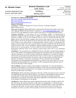 CHM 2045L Syllabus Spring 2017