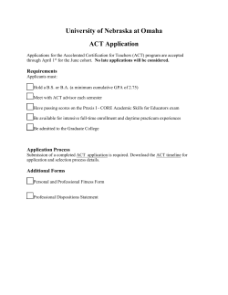 Application Process - University of Nebraska Omaha