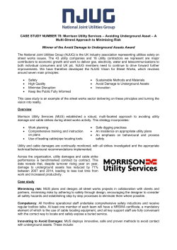 CASE STUDY NUMBER 78: Morrison Utility Services – Avoiding