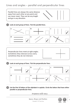 Space, Shape and Position