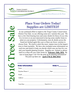 Place Your Orders Today! Supplies are LIMITED!