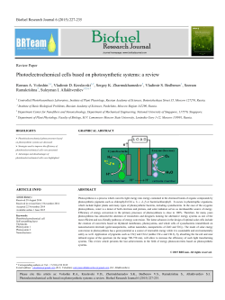 Photoelectrochemical cells based on photosynthetic systems: a review