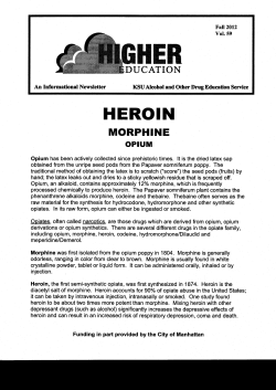 HEROIN - Kansas State University