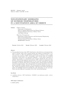 Non-stationary modelling of extreme temperatures in a mountainous
