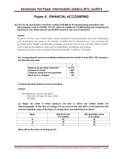 Paper-5 - Institute of Cost Accountants of India