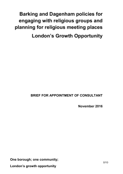 Barking and Dagenham policies for engaging with religious groups