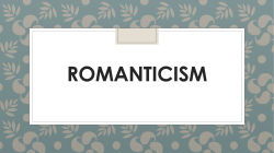 Romanticism Notes