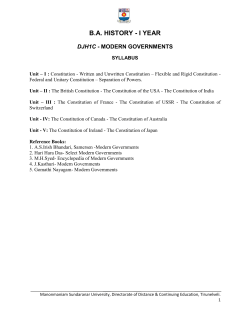 DJH1C - Paper 3 - Modern Governments