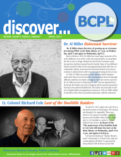 Lt. Colonel Richard Cole Last of the Doolittle Raiders