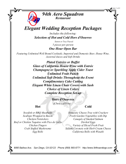 MenuPro WEDDING PACKAGE - ELEGANT