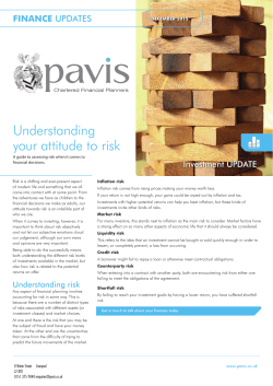 Understanding your attitude to risk