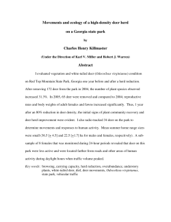 Movements and ecology of a high-density deer herd on a Georgia