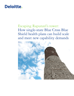 Escaping Rapunzel`s tower: How single-state Blue Cross