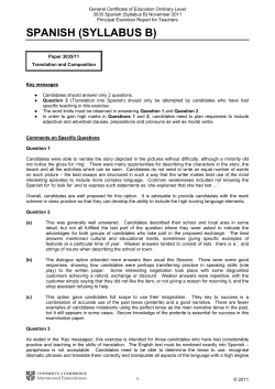 spanish (syllabus b)