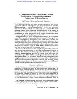 A Comparison of Some Physical and Chemical Properties of