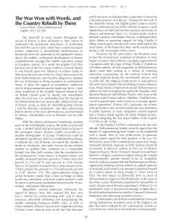 The War Won with Words, and the Country Rebuilt by Them