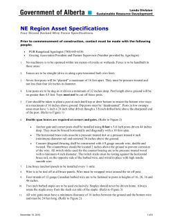 NE Region Asset Specs &ndash; 4-Strand Barbed Wire Fence