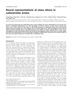 Neural representations of close others in