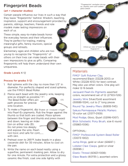 Fingerprint Beads on Jewelry wire with added