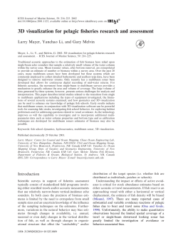 3D visualization for pelagic fisheries research and assessment